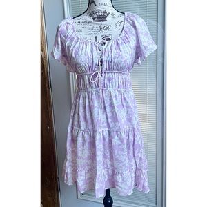 Lavender lightweight unlined swimsuit coverup dress